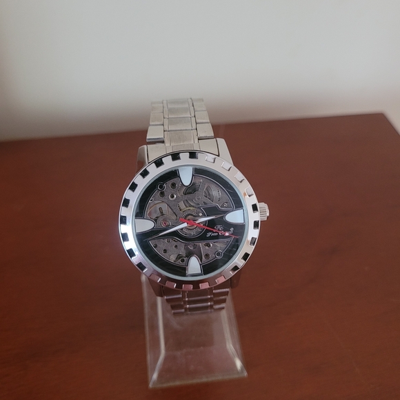 Men’s Silver Automatic luxury men’s FC Free Crane Skeleton Watch - Picture 1 of 4